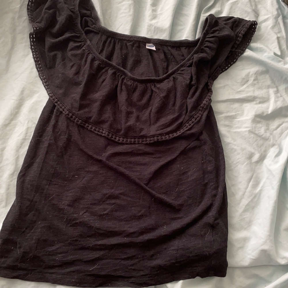 Off the shoulder work shirt